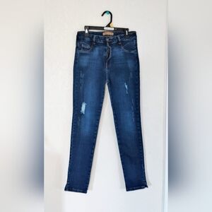IVONNE SLIM FIT DISTRESSED JEANS